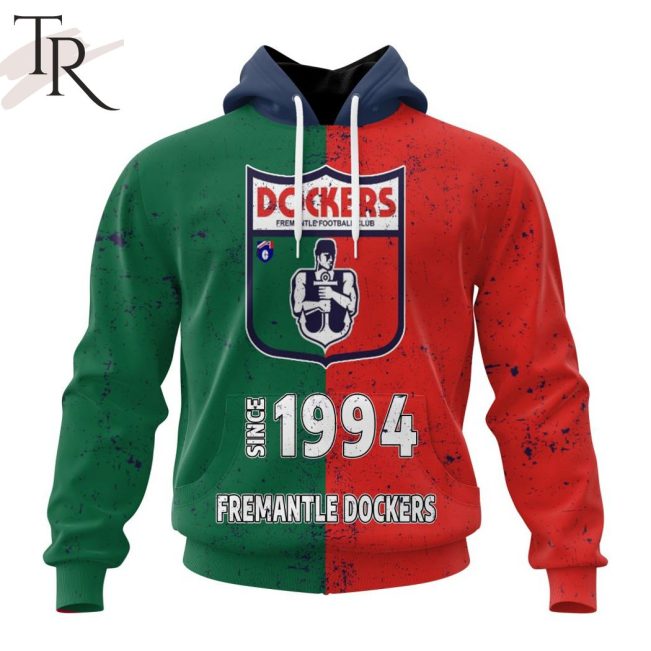 AFL Fremantle Dockers Special Retro Heritage Design Hoodie - Torunstyle