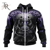 Afl Fremantle Dockers Special Skull Art Design Hoodie Royal Pic Of Yours - demo10