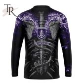 Afl Fremantle Dockers Special Skull Art Design Hoodie Elegant Picture. - demo10