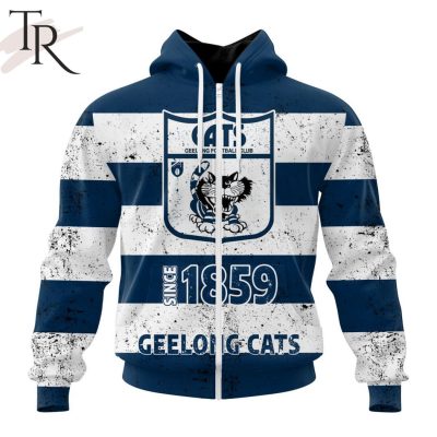 AFL Geelong Cats Special Retro Heritage Design Hoodie - Torunstyle