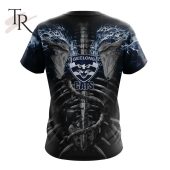 Afl Geelong Cats Special Skull Art Design Hoodie You Look Cheerful Dear - demo10