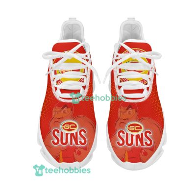 AFL Gold Coast Suns Custom Name Red Mascot Max Soul Shoes