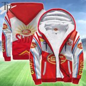 Afl Gold Coast Suns Fc Fleece Hoodie Limited Edition Unique And Sober - demo10