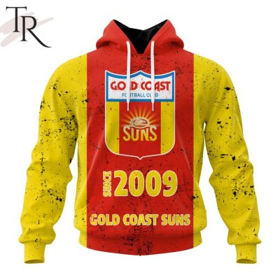 AFL Gold Coast Suns Special Retro Heritage Design Hoodie - Torunstyle
