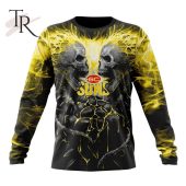 Afl Gold Coast Suns Special Skull Art Design Hoodie Gang Of Rockstars - demo10