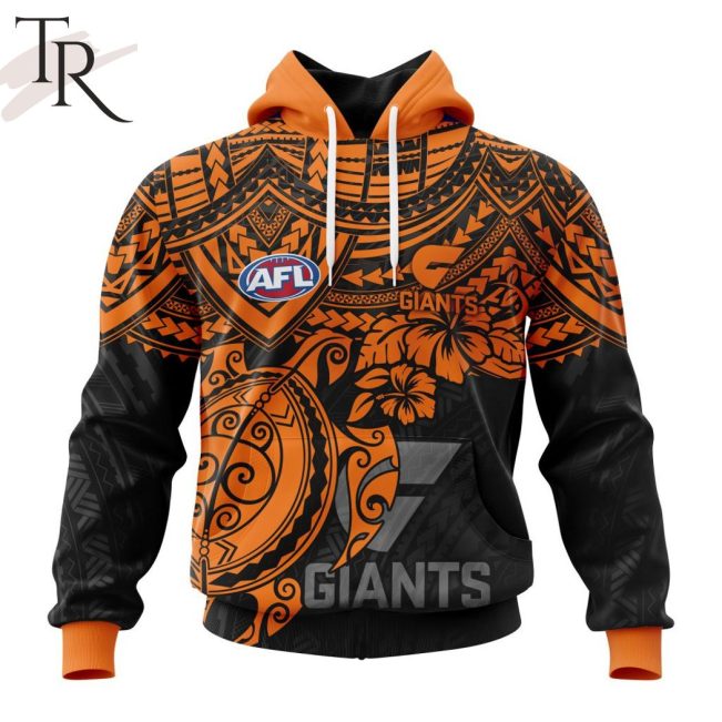 AFL Greater Western Sydney Giants Polynesian Concept Kits Hoodie - Torunstyle