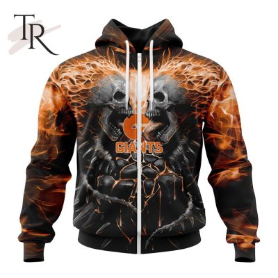 AFL Greater Western Sydney Giants Special Skull Art Design Hoodie