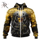 Afl Hawthorn Football Club Special Skull Art Design Hoodie Super Sober - demo10