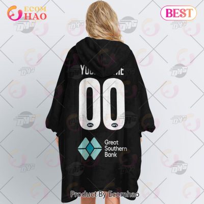 AFL Carlton Blues Custom Name Number 2022 Home Guernsey Fleece Oodie