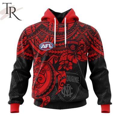 AFL Melbourne Football Club Polynesian Concept Kits Hoodie - Torunstyle
