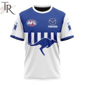 Afl North Melbourne Football Club Personalized 2024 Away Hoodie Studious Look - demo10