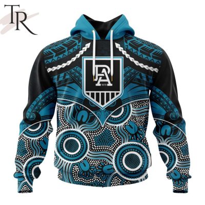 AFL Port Adelaide Football Club Special Indigenous Mix Polynesian Design Hoodie - Torunstyle