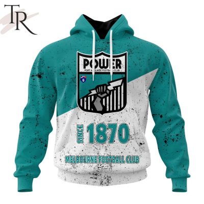 AFL Port Adelaide Football Club Special Retro Heritage Design Hoodie - Torunstyle