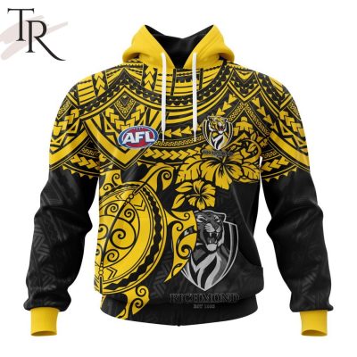 AFL Richmond Tigers Polynesian Concept Kits Hoodie - Torunstyle