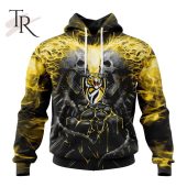 Afl Richmond Tigers Special Skull Art Design Hoodie Royal Pic Of Yours - demo10
