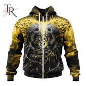 Afl Richmond Tigers Special Skull Art Design Hoodie Elegant And Sober Pic - demo10