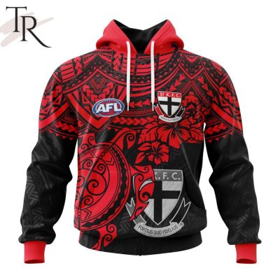 AFL St Kilda Football Club Polynesian Concept Kits Hoodie - Torunstyle