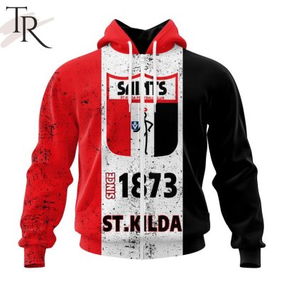 AFL St Kilda Football Club Special Retro Heritage Design Hoodie - Torunstyle