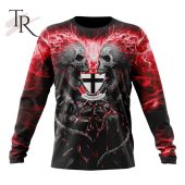 Afl St Kilda Football Club Special Skull Art Design Hoodie It Is Too Funny - demo10