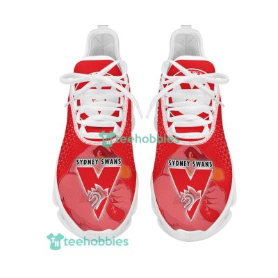 AFL Sydney Swans Custom Name Red Mascot Max Soul Shoes