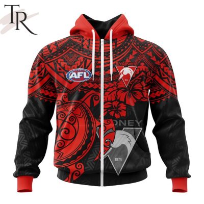 AFL Sydney Swans Polynesian Concept Kits Hoodie - Torunstyle