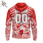 Afl Sydney Swans Special Indigenous Mix Polynesian Design Hoodie Heroine - demo10