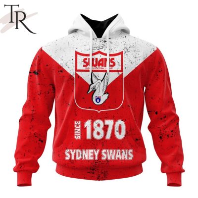 AFL Sydney Swans Special Retro Heritage Design Hoodie - Torunstyle