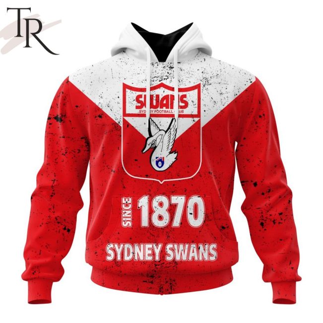 AFL Sydney Swans Special Retro Heritage Design Hoodie - Torunstyle