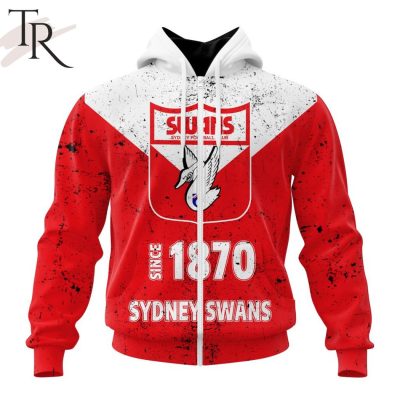 AFL Sydney Swans Special Retro Heritage Design Hoodie - Torunstyle