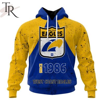AFL West Coast Eagles Special Retro Heritage Design Hoodie - Torunstyle