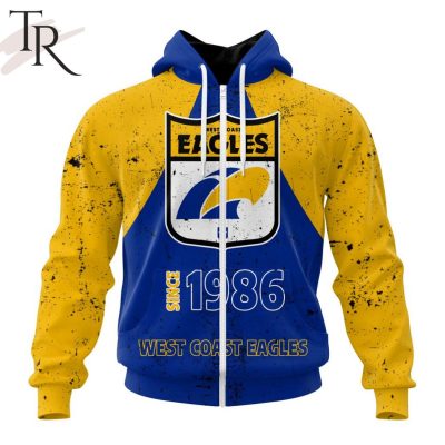 AFL West Coast Eagles Special Retro Heritage Design Hoodie - Torunstyle