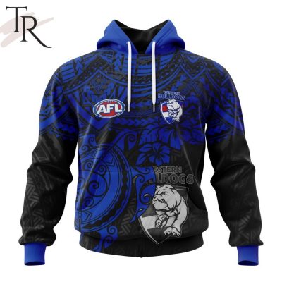 AFL Western Bulldogs Polynesian Concept Kits Hoodie - Torunstyle