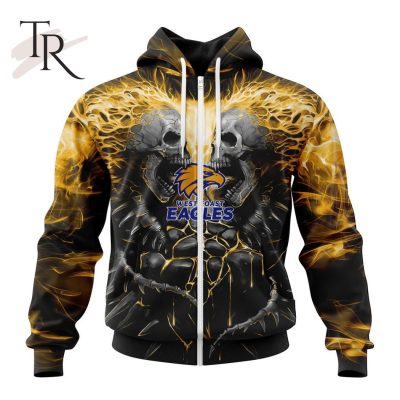 AFL Western Bulldogs Special Skull Art Design Hoodie