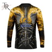 Afl Western Bulldogs Special Skull Art Design Hoodie Handsome As Usual - demo10