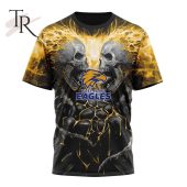 Afl Western Bulldogs Special Skull Art Design Hoodie Damn Good - demo10