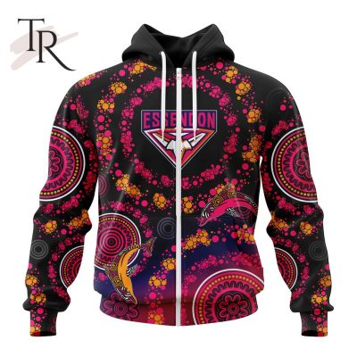 Customized AFL Essendon Football Club Special Pink Breast Cancer Design Hoodie 3D