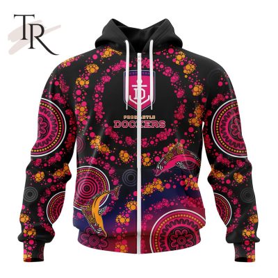 Customized AFL Fremantle Dockers Special Pink Breast Cancer Design Hoodie 3D