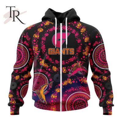 Customized AFL Greater Western Sydney Giants Special Pink Breast Cancer Design Hoodie 3D