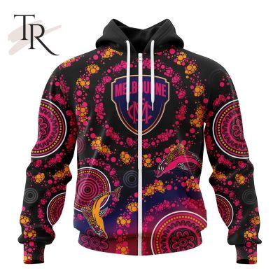 Customized AFL Melbourne Football Club Special Pink Breast Cancer Design Hoodie 3D