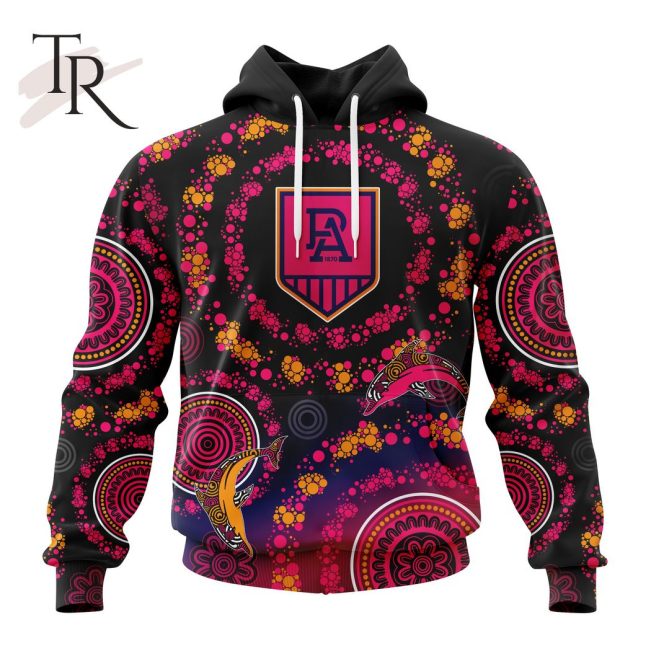 Customized AFL Port Adelaide Football Club Special Pink Breast Cancer Design Hoodie 3D