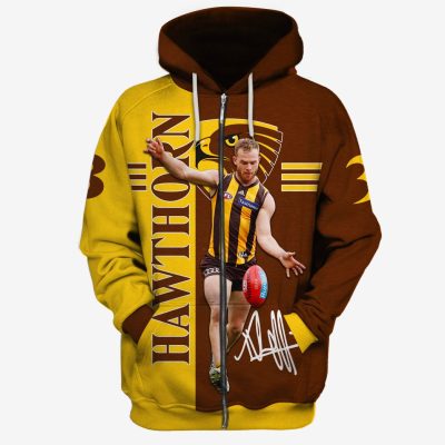 MEW-T17AFLHFC001 hawthorn football club Tom Mitchell #3 Limited Edition 3D All Over Printed Shirts For Men & Women