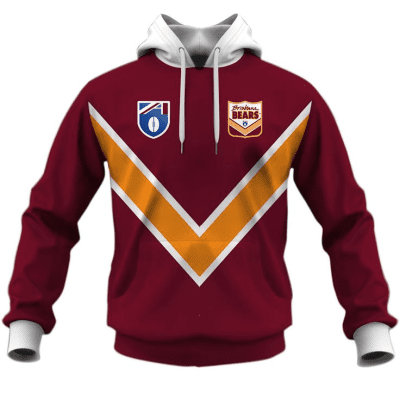 Personalized Brisbane Bears Football Club Vintage Retro AFL Guernsey 60s