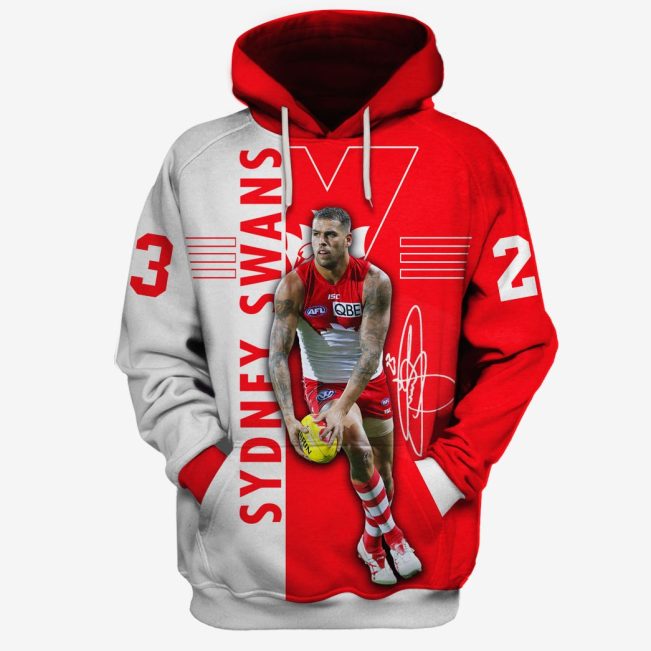 MEW-T17AFLSS001 Sydney Swans Lance Franklin #23 Limited Edition 3D All Over Printed Shirts For Men & Women