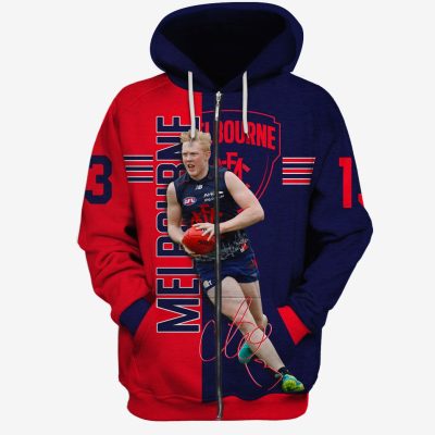 MEW-T17AFLMFC002 Melbourne Football Club Clayton Oliver #13 Limited Edition 3D All Over Printed Shirts For Men & Women
