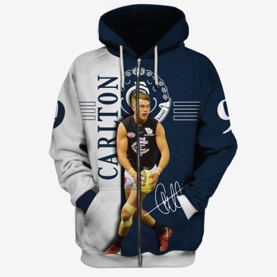 MEW-T17AFLCFC001 Carlton Football Club Patrick Cripps #9 Limited Edition 3D All Over Printed Shirts For Men & Women