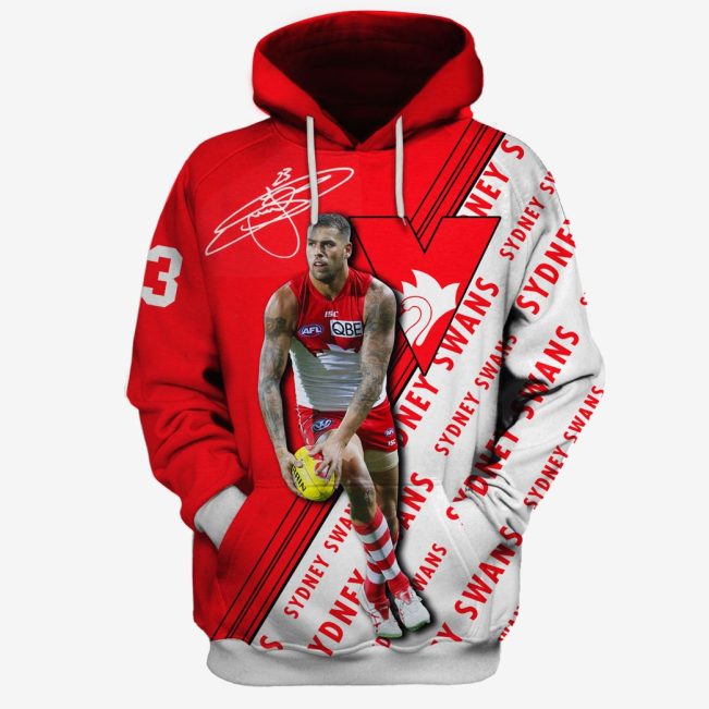 MEW-T16AFLSS001 Sydney Swans Lance Franklin #23 Limited Edition 3D All Over Printed Shirts For Men & Women
