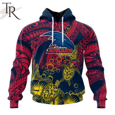 Personalized AFL Adelaide Crows Special Polynesian Design Hoodie - Torunstyle