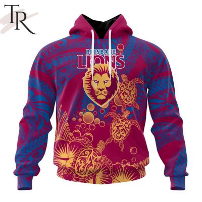 Personalized AFL Brisbane Lions Special Polynesian Design Hoodie - Torunstyle