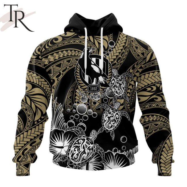 Personalized AFL Collingwood Football Club Special Polynesian Design Hoodie - Torunstyle