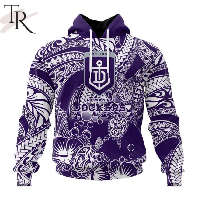Personalized AFL Fremantle Dockers Special Polynesian Design Hoodie - Torunstyle